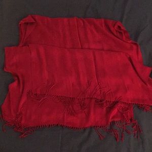 Dark red Pashmina style shawl
